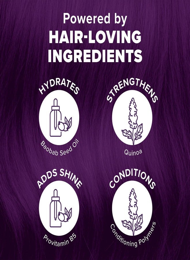 Splat Hair Splat Rebellious Colors 30 Wash No Bleach Needed Hair Color Kit, Midnight Violet, 6 Oz - Image 2